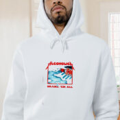 Alcoholica Drank Em All Graphic Hoodie