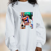 Anime Girl Aesthetic Waifu Kawaii Vaporwave Game Art Pixelart 8bit Hot Sexy Manga Japan Japanese Graphic Sweatshirt