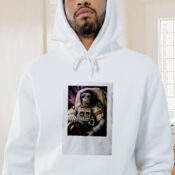 Astronaut Funny Monkey Chimp In Space Graphic Hoodie