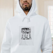 At At Walker Volkswagen Car Star Wars Graphic Hoodie