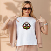 Bah Hum Pug Funny Christmas Pun For Pug Lovers Aesthetic Graphic Tees