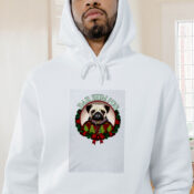 Bah Hum Pug Funny Christmas Pun For Pug Lovers Graphic Hoodie