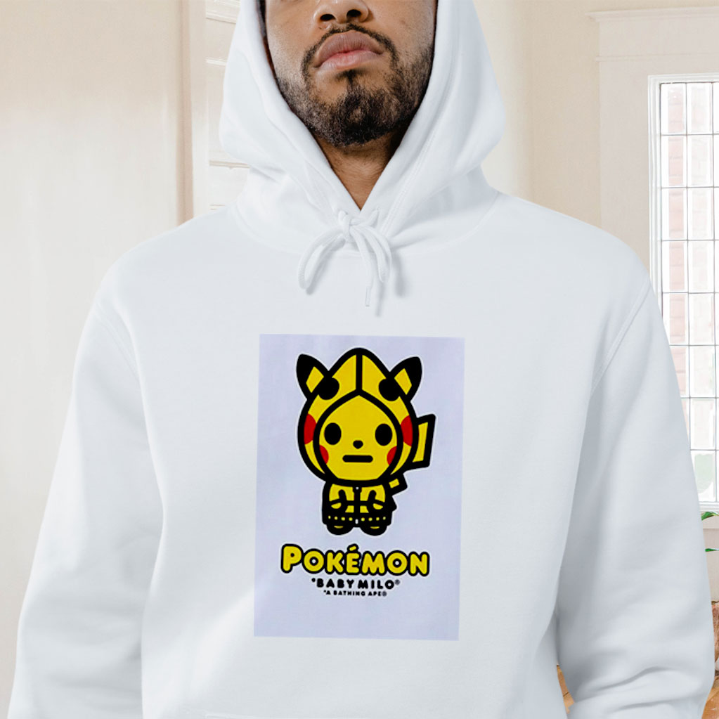 Bape X Pokemon Pikachu Graphic Hoodie