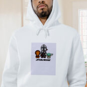 Bape X Star Wars The Child Mandalorian Graphic Hoodie