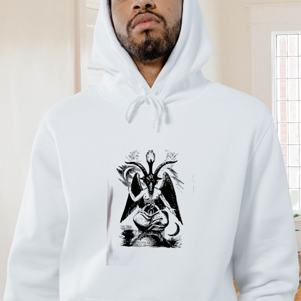 Baphomet Sabbatic Goat Of Mendes Occult Graphic Hoodie