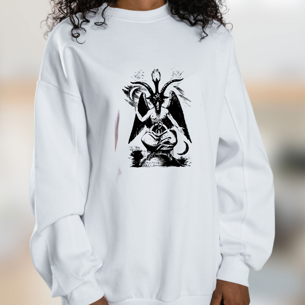 Baphomet Sabbatic Goat Of Mendes Occult Graphic Sweatshirt
