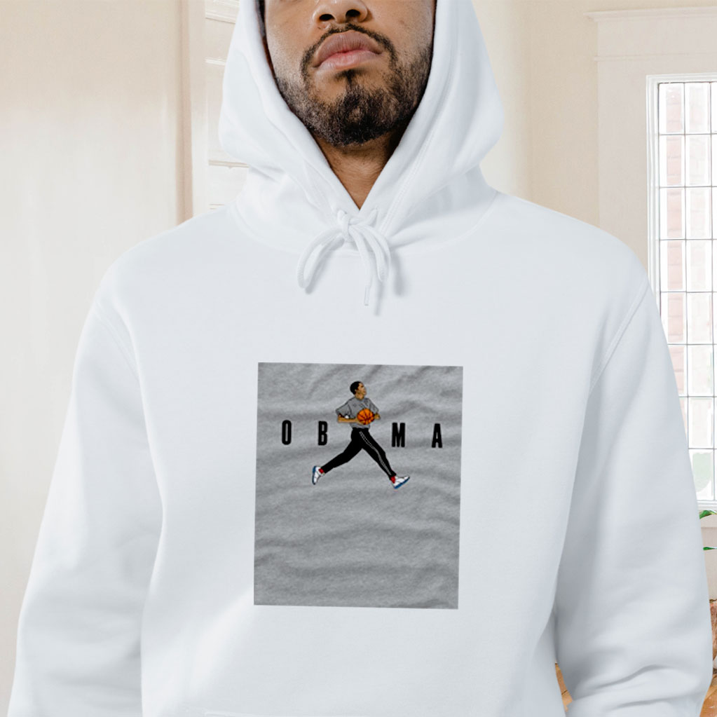 Barack Obama Parody Political Obama Basketball Graphic Hoodie
