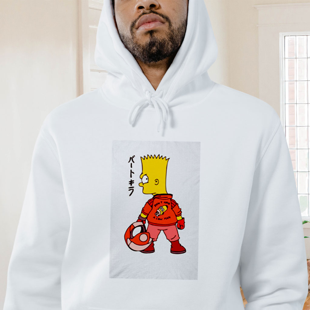 Bart Simpson X Biker Kaneda Akira Movie Graphic Hoodie