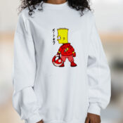 Bart Simpson X Biker Kaneda Akira Movie Graphic Sweatshirt