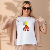 Bart X Biker Kaneda Akira Aesthetic Graphic Tees