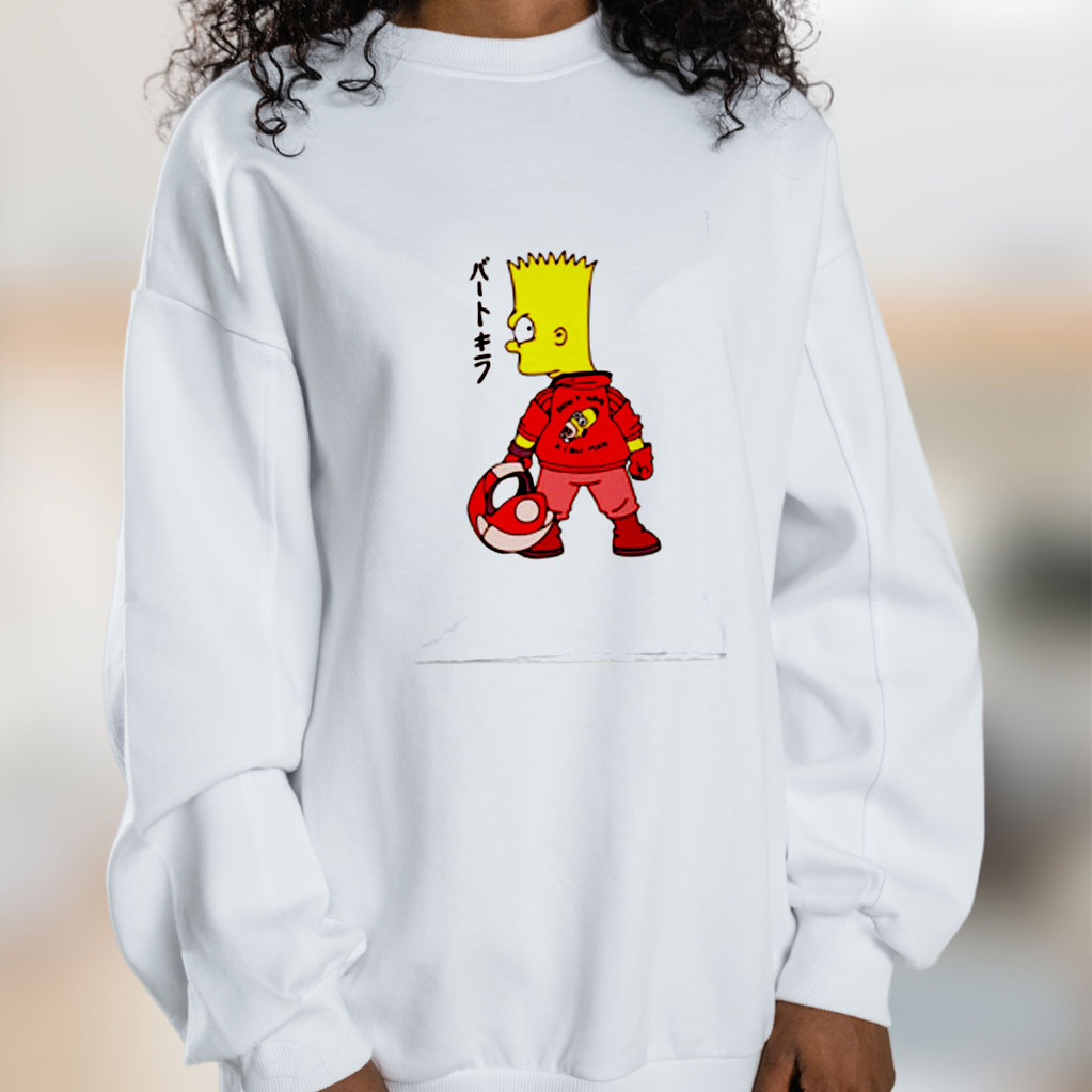 Bart X Biker Kaneda Akira Graphic Sweatshirt