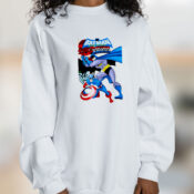 Batman And Captain America Graphic Sweatshirt
