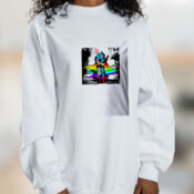 Batman And Superman Kiss Graphic Sweatshirt