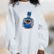 Batman John Lennon Glasses Imagine Gotham Mashup Pop Graphic Sweatshirt