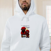 Baymax And Deadpool Parody Graphic Hoodie