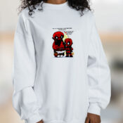 Baymax And Deadpool Parody Graphic Sweatshirt