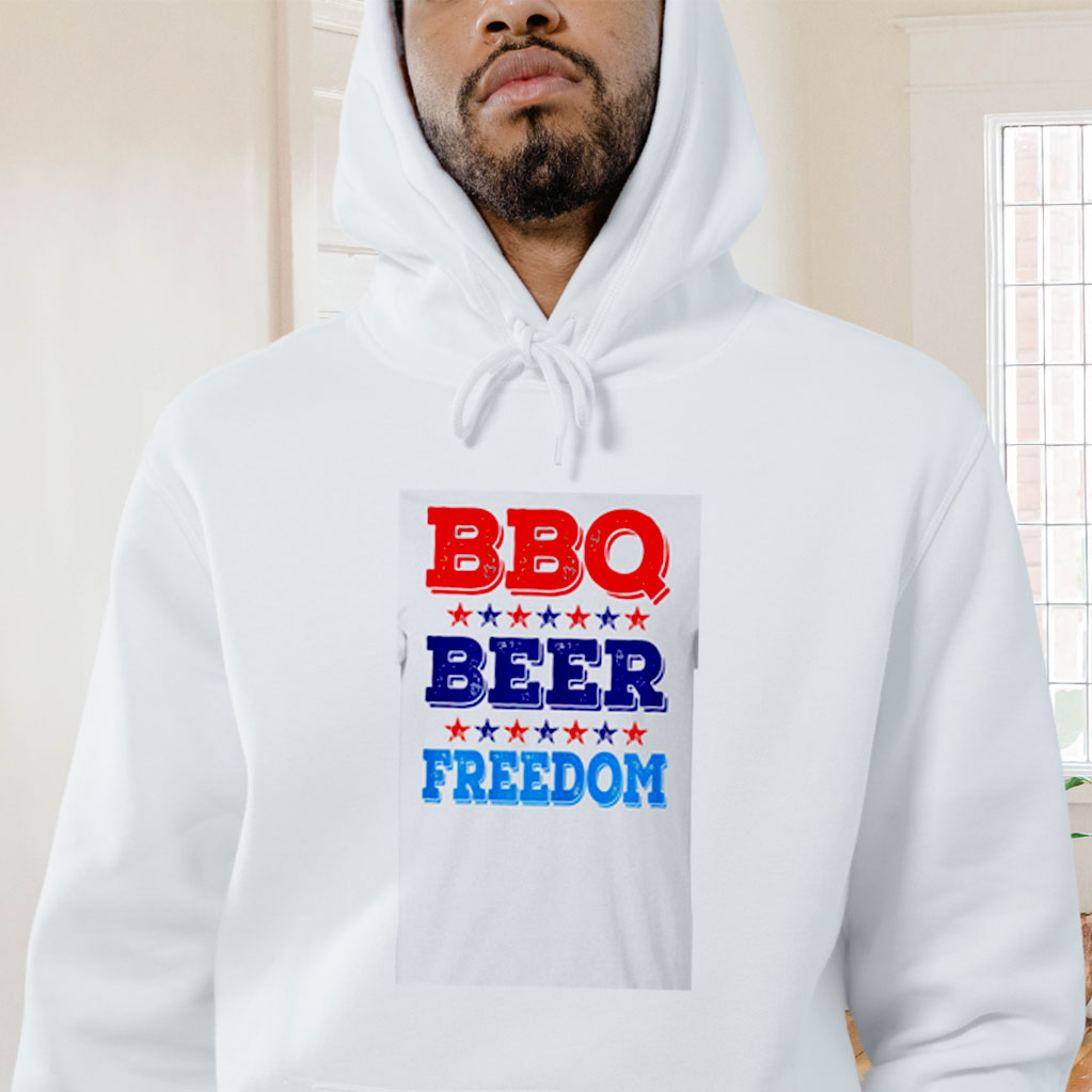 Bbq Beer And Freedom Graphic Hoodie