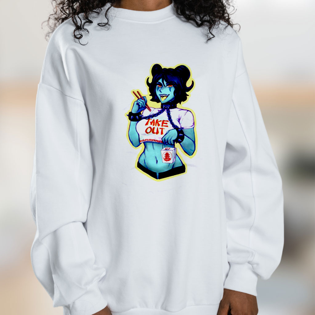 Bdsm Hot Sexy Naughty Demon Devil Girl Female Satanism Pinup Pin Up Graphic Sweatshirt