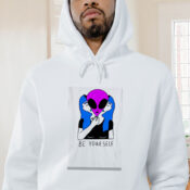 Be Yourself Alien Graphic Hoodie