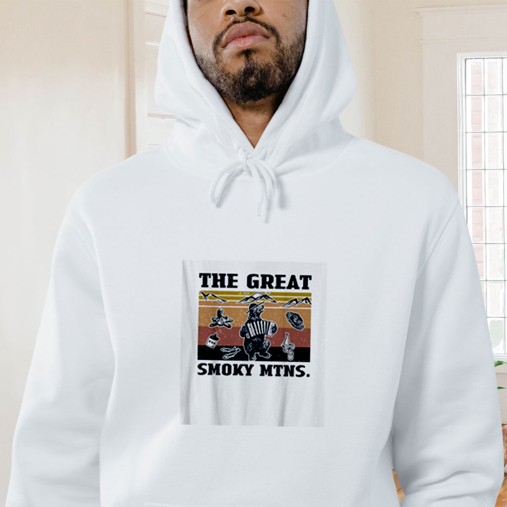 Bear The Great Smoky Mtns Graphic Hoodie