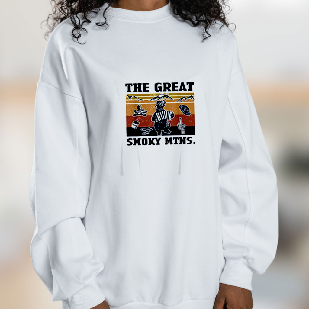 Bear The Great Smoky Mtns Graphic Sweatshirt