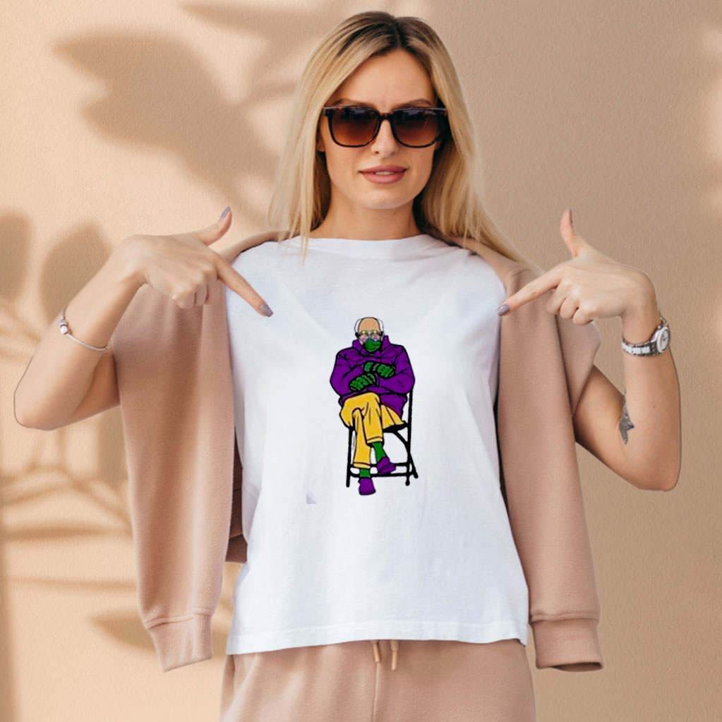 Bernie Mittens Mardi Gras 2021 Aesthetic Graphic Tees