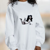 Bettie Page Bondage Rope Graphic Sweatshirt