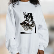 Bettie Page Monroe Shibari Bondage Rope Pin Up Boudior Graphic Sweatshirt