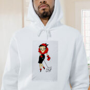 Betty Boop Dog Graphic Hoodie