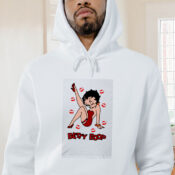 Betty Boop Lips Graphic Hoodie