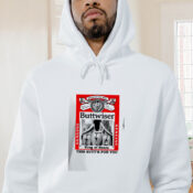 Big Guys Rule Buttwiser Funny Big And Tall Bud Graphic Hoodie