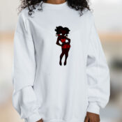 Black Betty Boop Graphic Sweatshirt