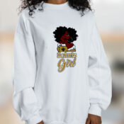 Black Girl Oklahoma Saints Graphic Sweatshirt