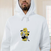 Bootleg Bart Snoopy Mickey Skate Graphic Hoodie