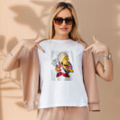 Bootleg Early 90s Bart Simpson Iraq War Aesthetic Graphic Tees