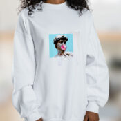 Bubblegum Statue Vaporwave Graphic Sweatshirt