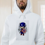 Captain America Pop Art Graphic Hoodie