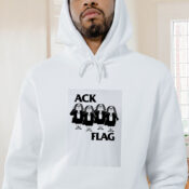 Cathy Ack Flag Graphic Hoodie