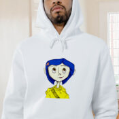 Character Coraline From The Animated Movie Graphic Hoodie