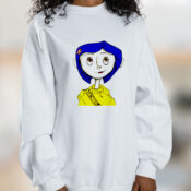 Character Coraline From The Animated Movie Graphic Sweatshirt