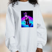 Chief Simpons Retro 80s Bg Graphic Sweatshirt