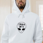 Chill Out Alien Graphic Hoodie