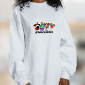 Christmas Inspired Snack Goals Parody Graphic Sweatshirt