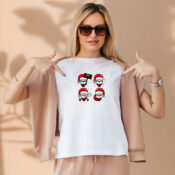 Christmas Many Santa Clauses Aesthetic Graphic Tees