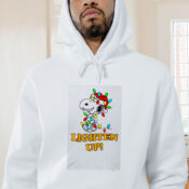 Christmas Snoopy Lighten Up Graphic Hoodie