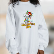 Christmas Snoopy Lighten Up Graphic Sweatshirt