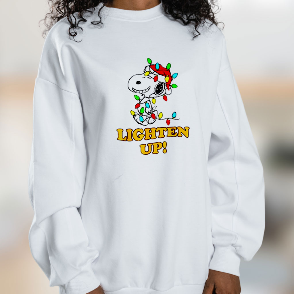 Christmas Snoopy Lighten Up Graphic Sweatshirt