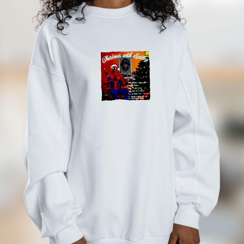 Christmas With Spidey Graphic Sweatshirt