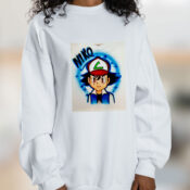 Cool Ash Ketchum Airbrushed Unisex Graphic Sweatshirt