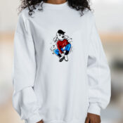 Cool Cartoon Dog Graphic Sweatshirt